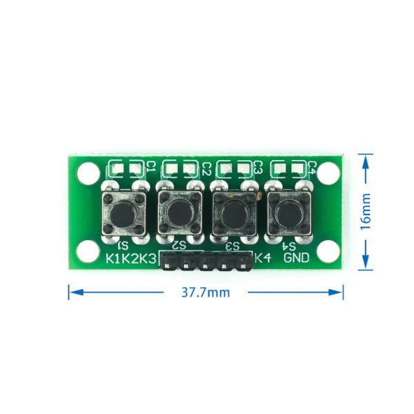 Модуль 4 тактовых кнопок для Arduino