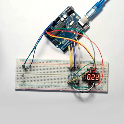 Подключение 4-х разрядного 7-ми сегментного индикатора к Arduino UNO