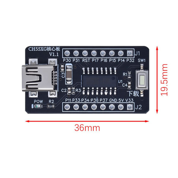 CH552G (SOP-16) – плата разработчика с USB-интерфейсом