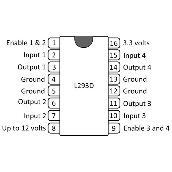 L293d схема включения