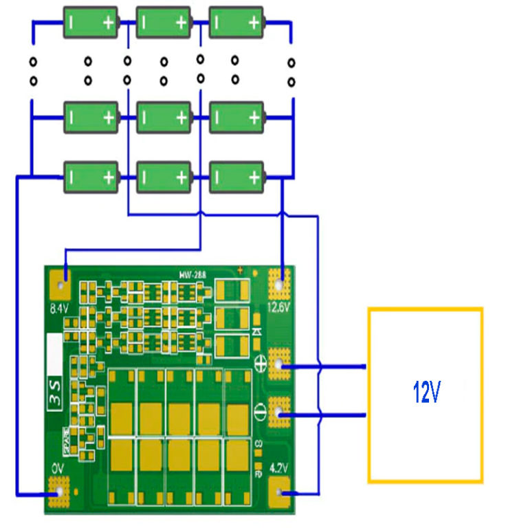 Схема bms 3s 40a