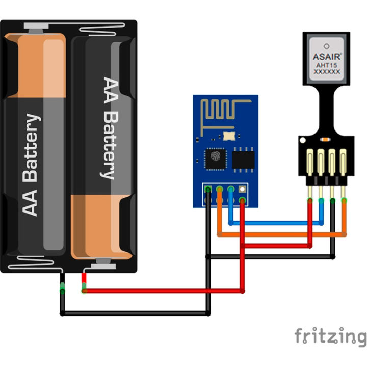 Датчик температуры и влажности AHT15 и ESP8266 — Cхема подключения и ...