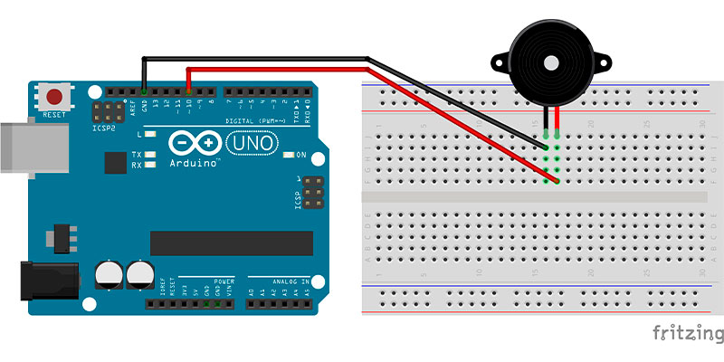 Подключение пьезопищалки к Arduino: Схема и пример кода