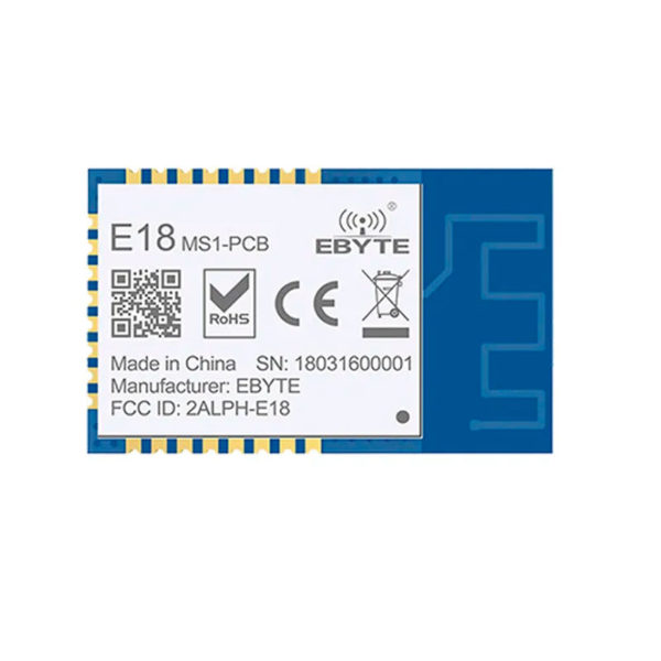 CC2530 E18-MS1-PCB — Модуль трансивера Zigbee (2.4ГГц, 4 дБм)