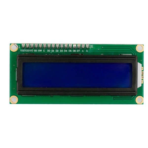 Символьный ЖК I2C дисплей LCD1602 16x2 (голубая подсветка)