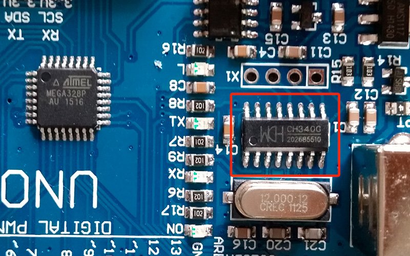 Установка драйверов микросхемы CH340G для Arduino