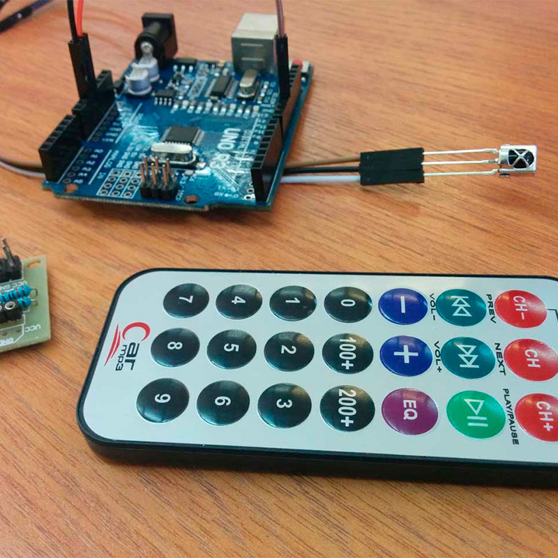 Подключение ИК приёмника с пультом к Arduino Uno: Схема и кода