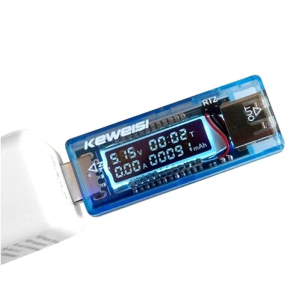 Keweisi MIni USB тестер напряжения, тока, заряда батареи