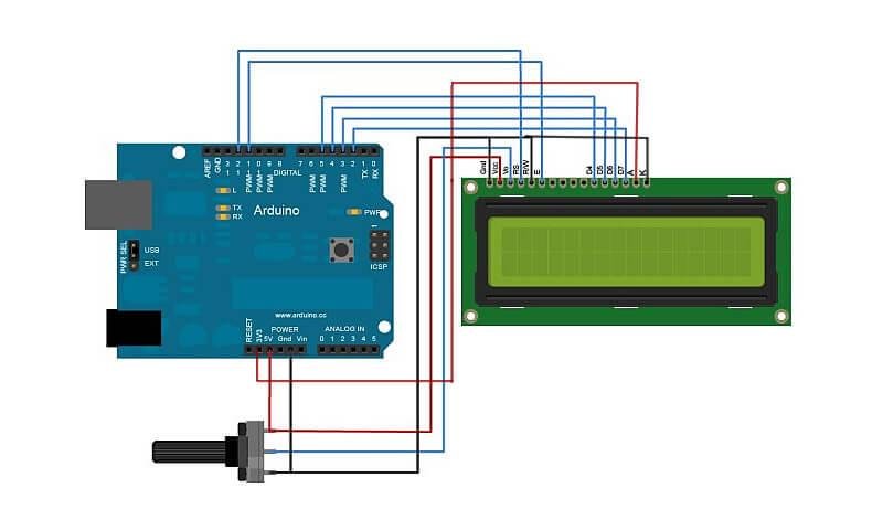 LCD 1602 - подключение к Arduino