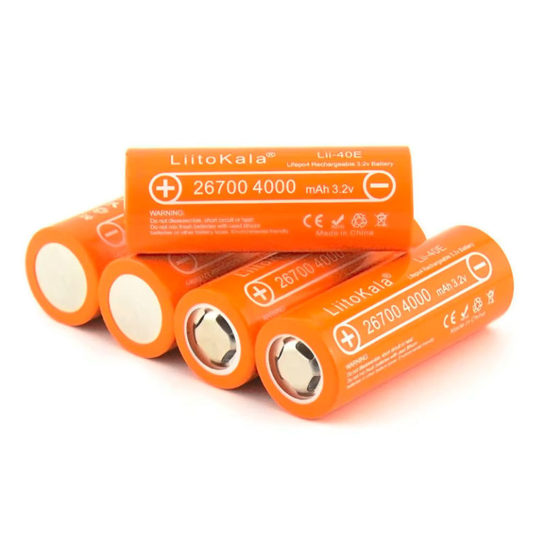 LiitoKala 26700 Lii-40E LiFePO4 4000mAh 10A купить в Москве с доставкой ...
