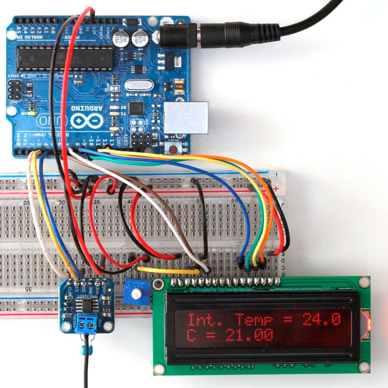 Модуль MAX31855 и Arduino UNO — Схема подключения и пример кода