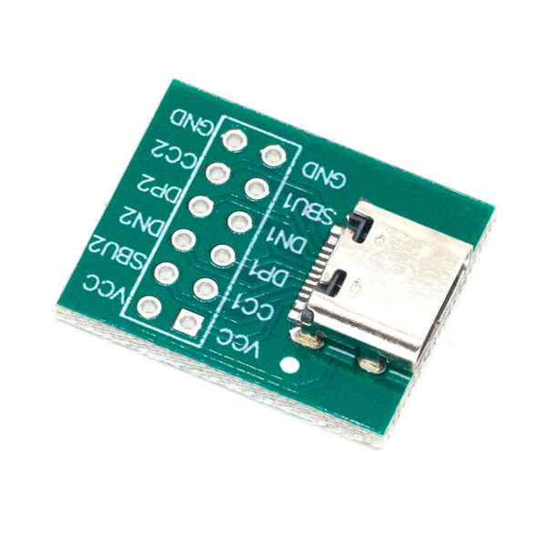Переходник USB Type-C (мама) - DIP (12 pin)