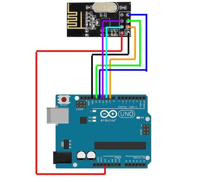 NRF24L01 - подключение к Arduino