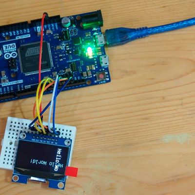 OLED 128x64px SPI - схема подключения к Arduino