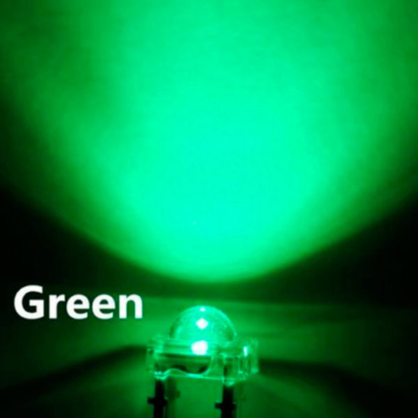 Светодиод Пиранья 5мм зеленый
