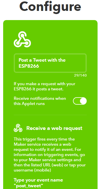 Как опубликовать сообщение в твиттере при помощи ESP8266