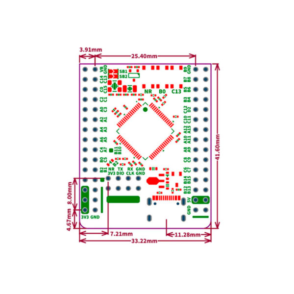 Отладочная плата на STM32H562RGT6 (250МГц, 1MB Flash, 640KB RAM)