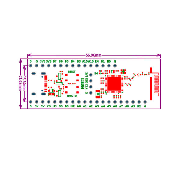 Отладочная плата на STM32WB55CGU6 (BLE, Zigbee, Thread)