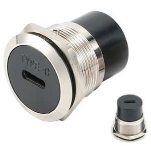 Монтажный врезной разъем Type-c мама-мама (USB 3.0)