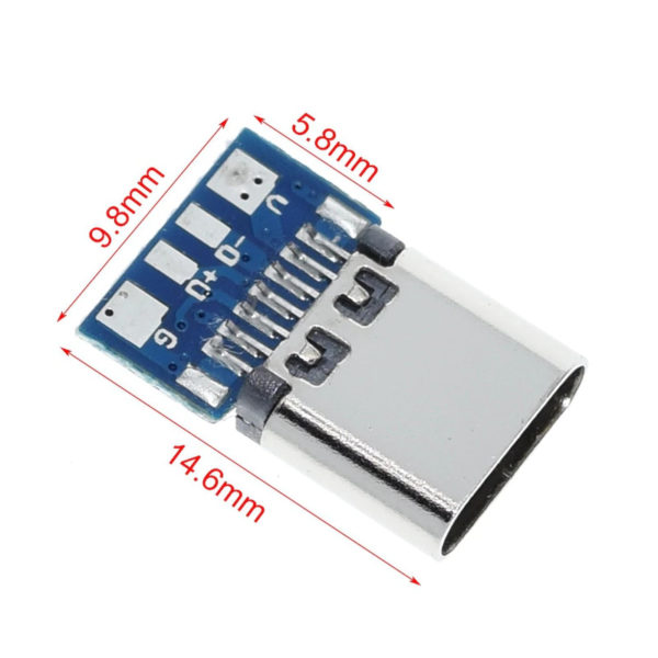 USB Type-C коннектор типа "мама" на плате