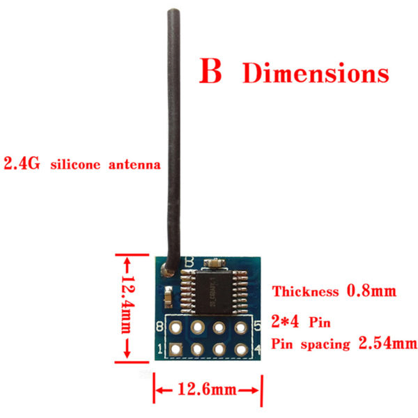 Радиомодуль приемопередатчика 3.3 В XY-WA 2.4 ГГц